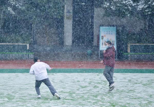 郑州49中雪景（12）